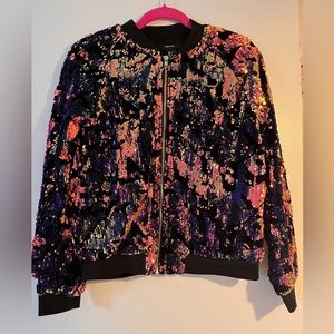 Iridescent bomber jacket Large